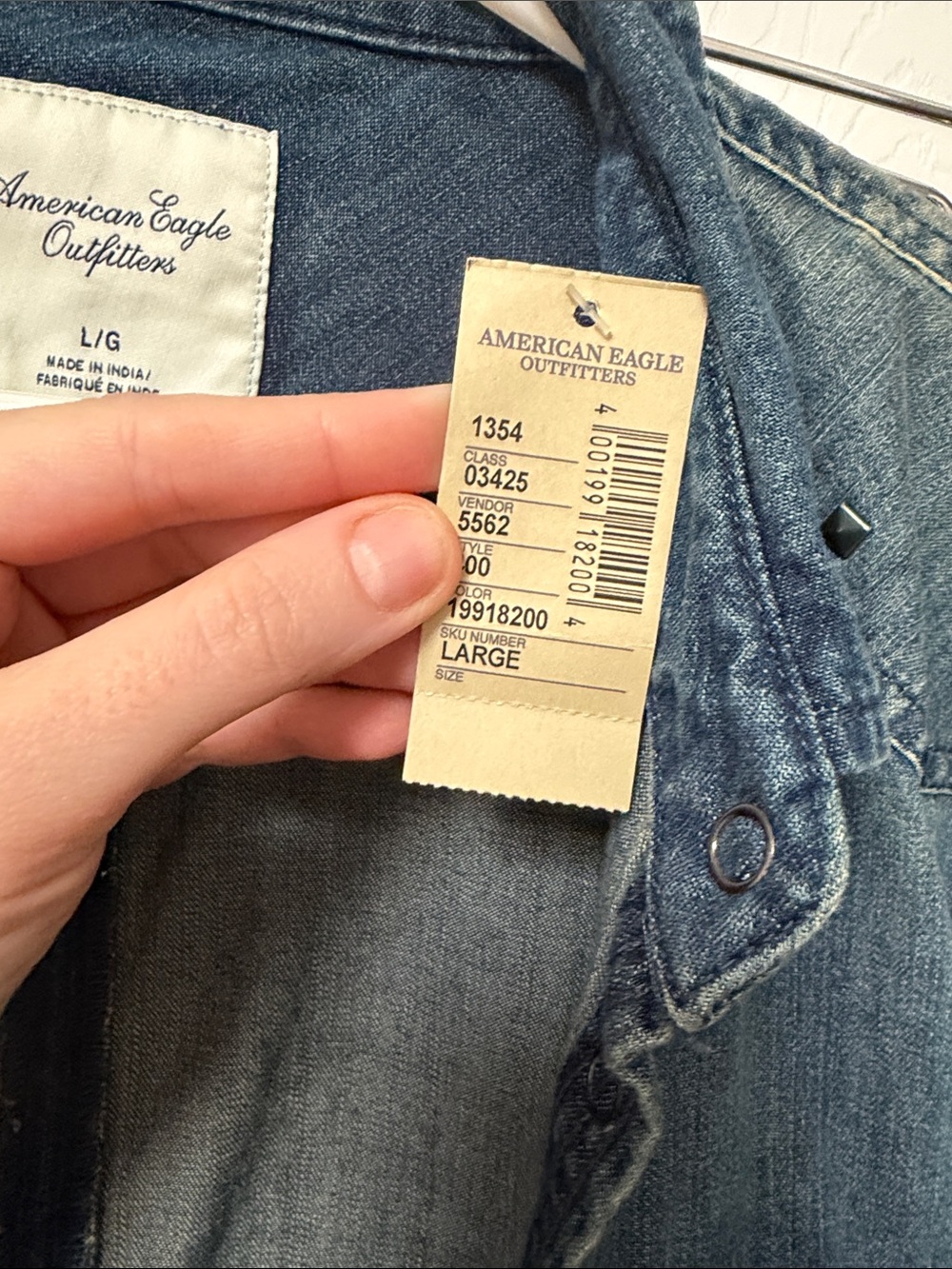 American eagle Jean shirt - Picture 2 of 2